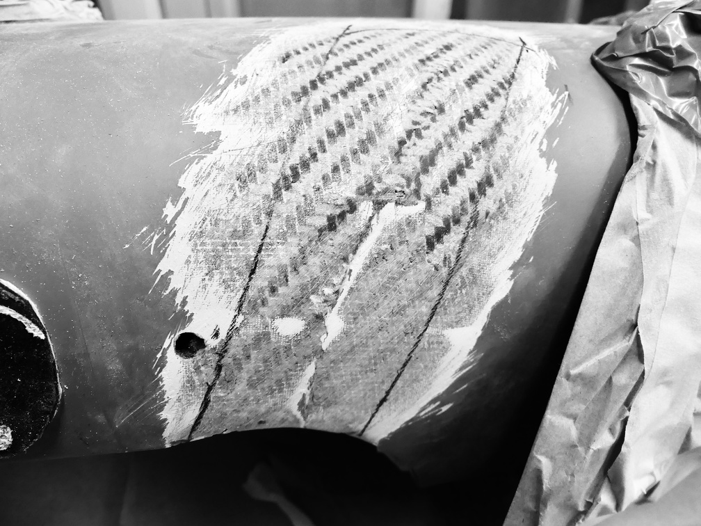 Réparation drône carbone 