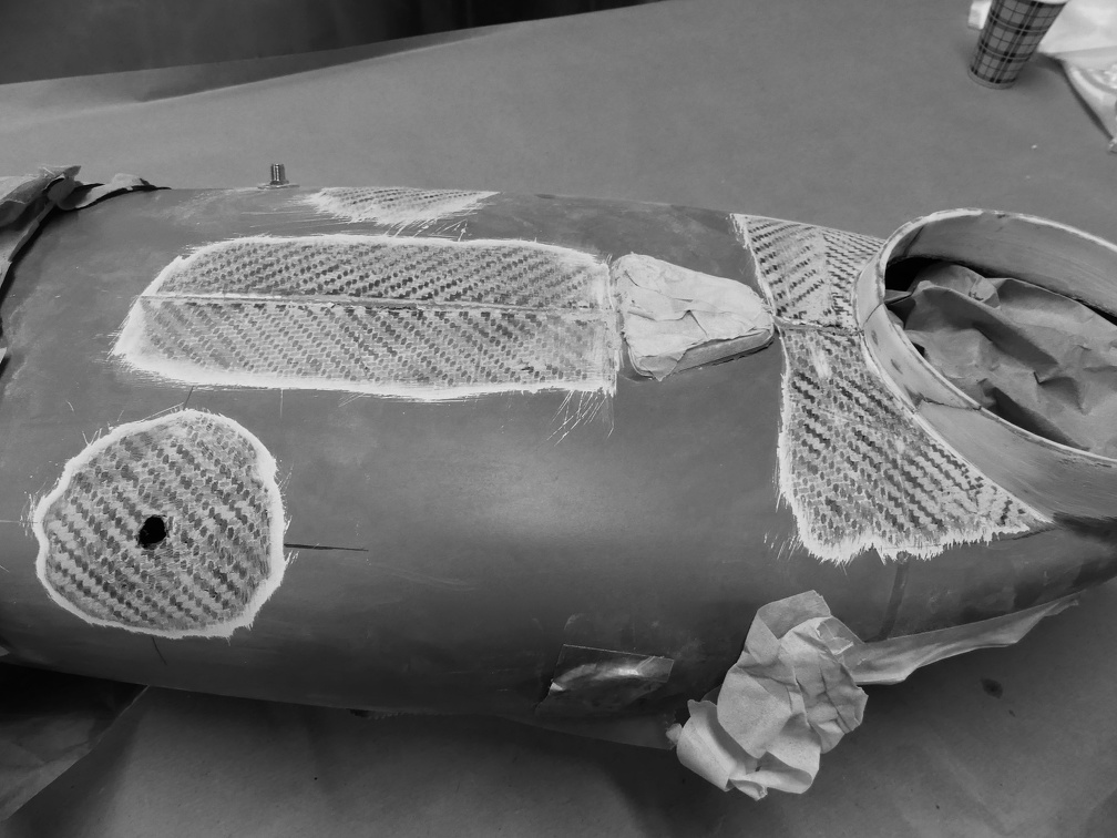 Réparation drône carbone 